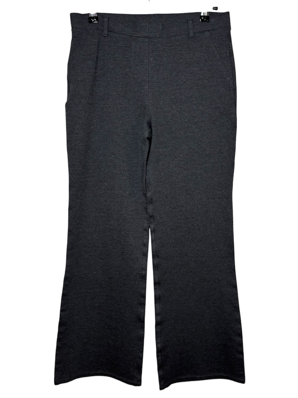 Quince Ultra-Stretch Ponte Bootcut Pants Medium X-Petite Gray Charcoal Minimal